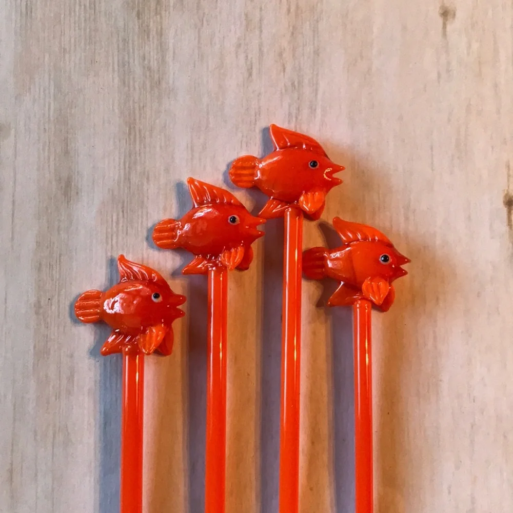 Crate & Barrel Go Fish Swizzle Sticks